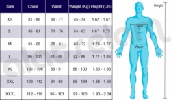 large WETSUIT SIZE CHART REV