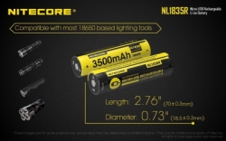 large NITECORE BATTERY NL1835R 08
